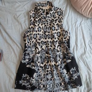 Stylish muscle collared button up